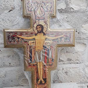 SAN DAMIANO FRANCISCAN HANGING CRUCIFIX